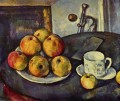 Naturaleza muerta con manzanas 2 Paul Cezanne